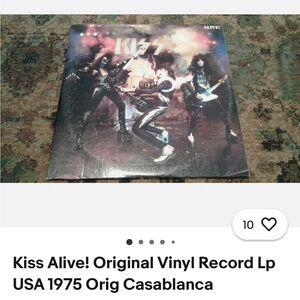 KISS Alive! Vinyl Record LP